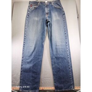 Rare Cinch Men's Red Label Medium Wash Denim Jeans 35x36 Cowboy Rodeo Straight